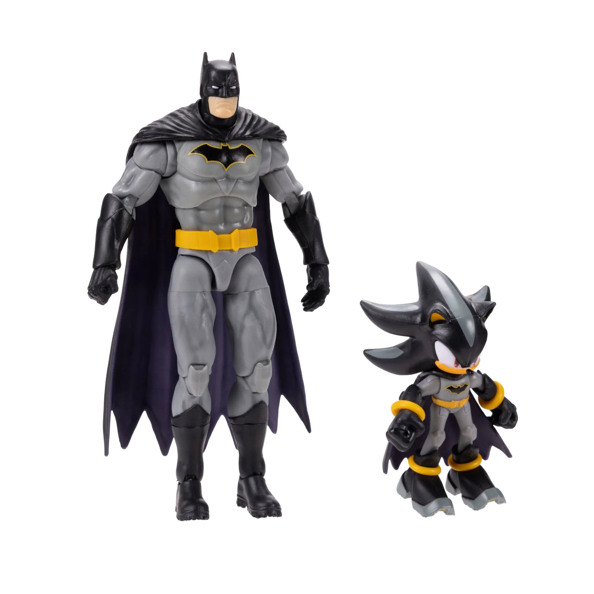 DC x Sonic the Hedgehog Multipack - Batman & Shadow as Batman Action Figures by Go Figment, new in box collector set