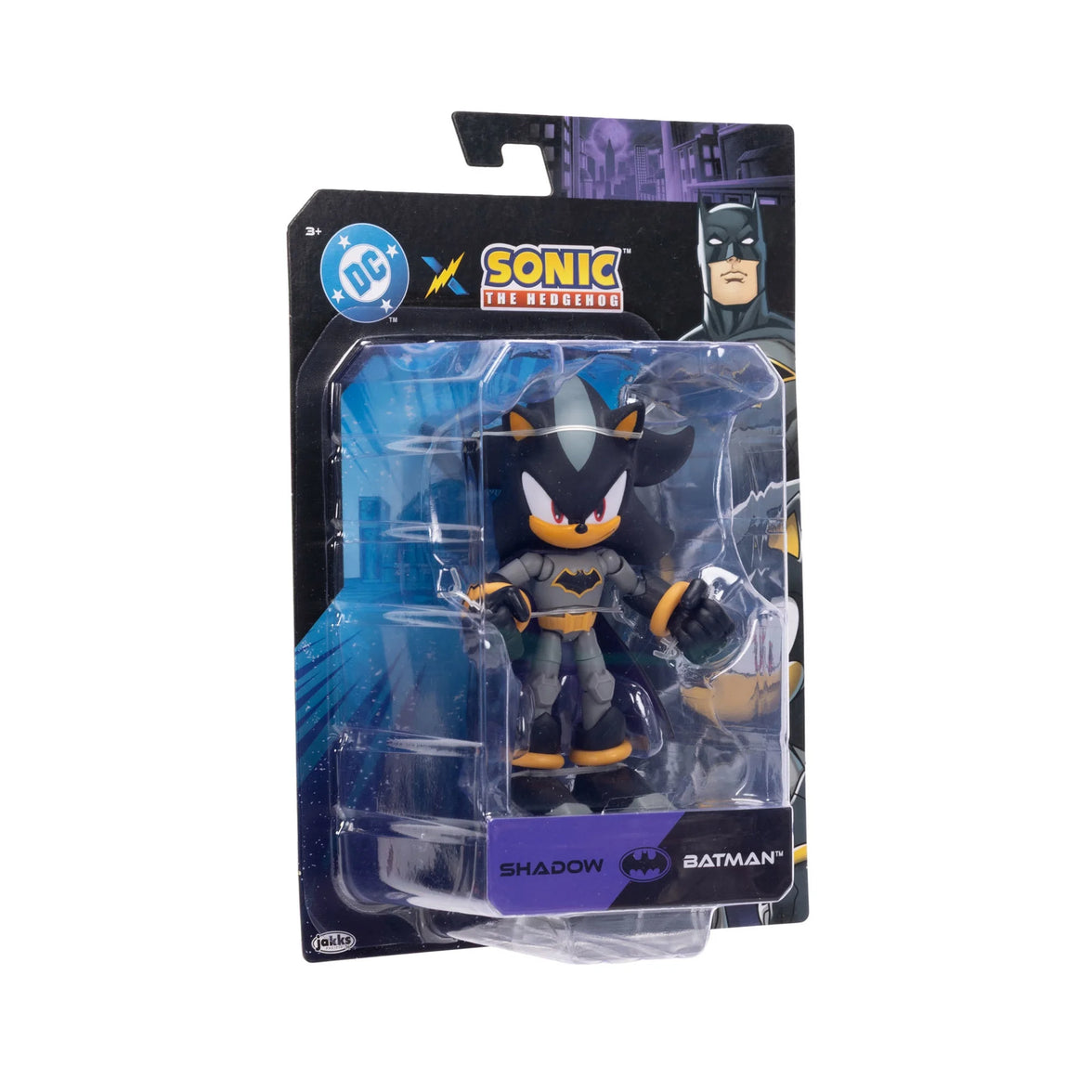 DC x Sonic the Hedgehog 5" Shadow as Batman Action Figure by Jakks Pacific new in box 1:12 scale