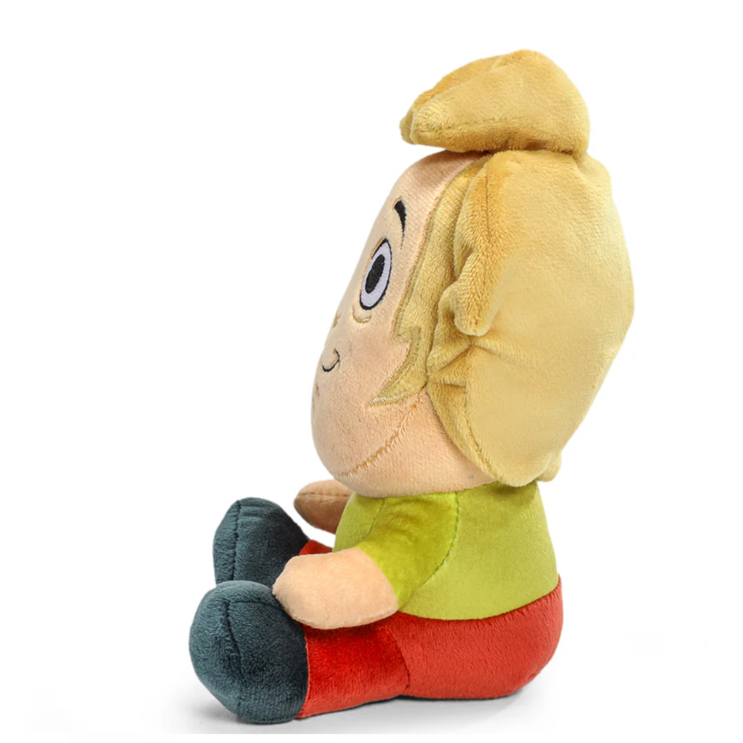 Scooby-Doo Shaggy 8-Inch Phunny Plush Figure - Perfect Companion for Mystery Solvers by Kidrobot in side profile sitting pose