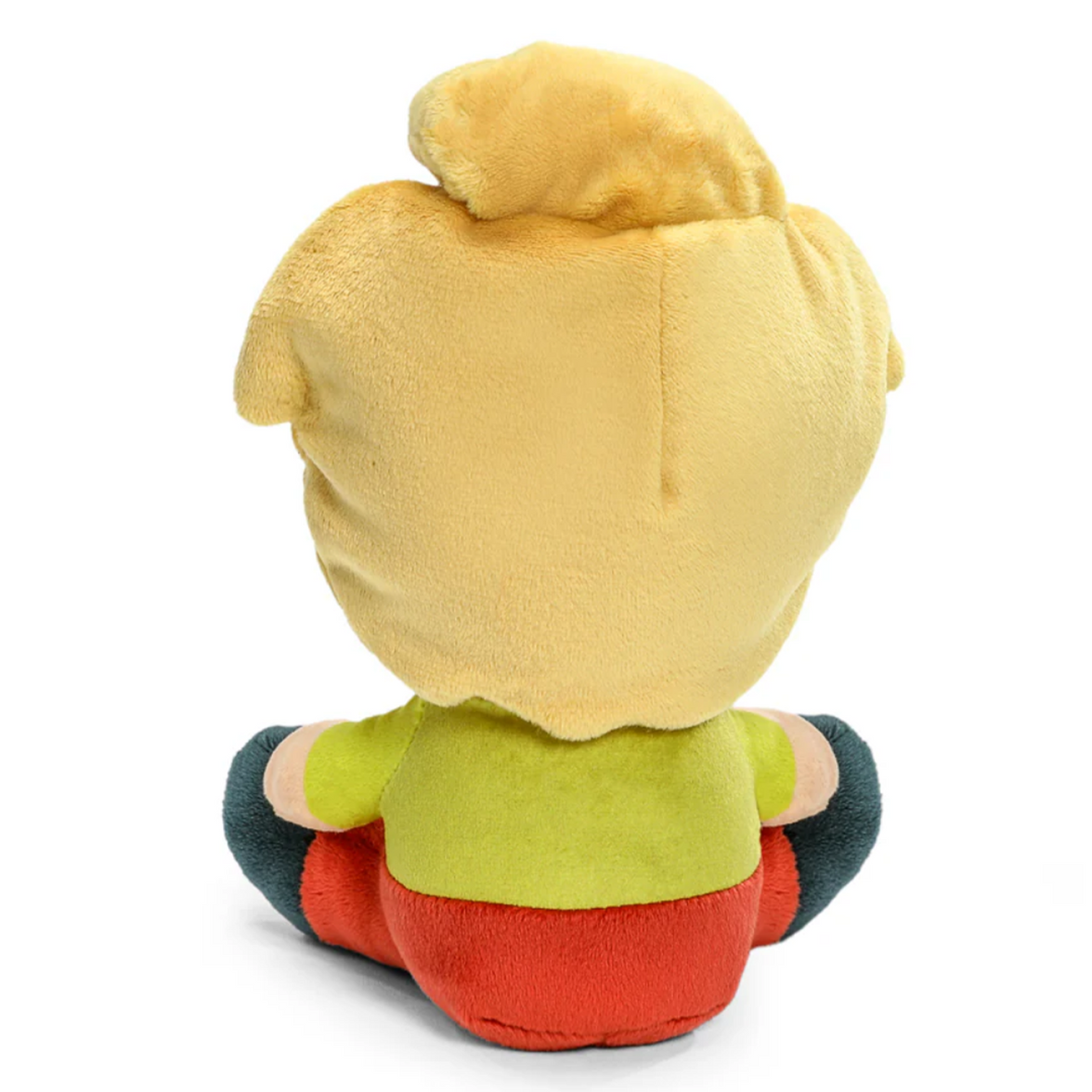 Scooby-Doo Shaggy 8-Inch Phunny Plush Figure - Perfect Companion for Mystery Solvers by Kidrobot sitting back view