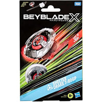 Shelter Drake Beyblade X Starter Pack Spinning Top Battle Toy new in box with red and silver design by Hasbro