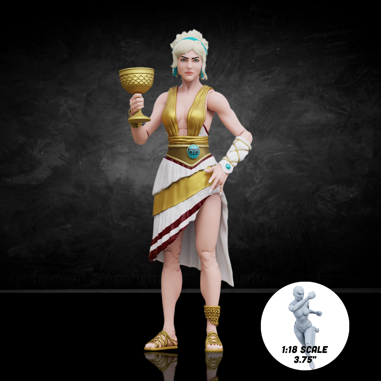 Vitruvian H.A.C.K.S. Action Figure – Athena 10th Anniversary Edition – Legendary Greek Warrior Goddess 1:18 Scale by Boss Fight Studio Llc new in box