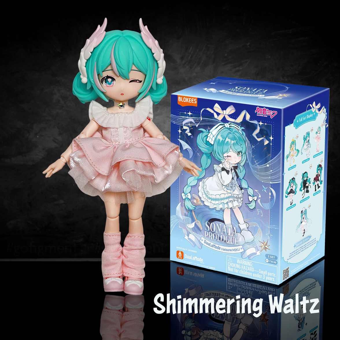 Hatsune Miku DaaLaMode Series U-PICK Sonata Prologue Blokees Model Kit new in box collectible figure Shimmering Waltz edition
