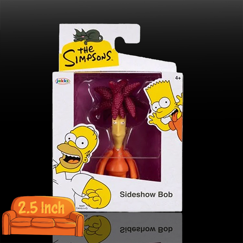 The Simpsons Sideshow Bob Action Figure 2 1/2" Scale new in box by Jakks Pacific collectible toy