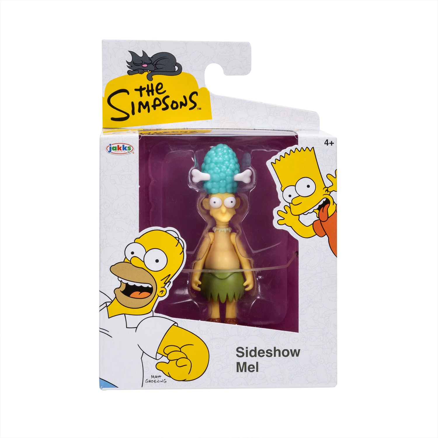 Sideshow Mel The Simpsons 2.5" Action Figure Jakks Pacific Wave 7 new in box collectible toy