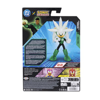 DC x Sonic the Hedgehog 5" Silver as Green Lantern Action Figure new in box by Go Figment 5-inch collectible toy back view