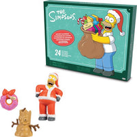The Simpsons 1.5 Inch Jakks Pacific Advent Calendar 24 Day Countdown Holiday with Homer Santa and mini figures