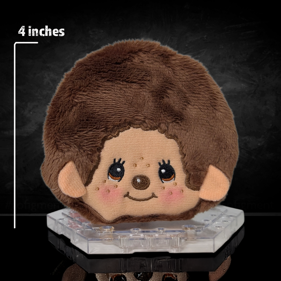 Official Sekiguchi Monchhichi Plush Coin Purse collectible mini pouch and bag charm, often searched as a Monchichi wallet.