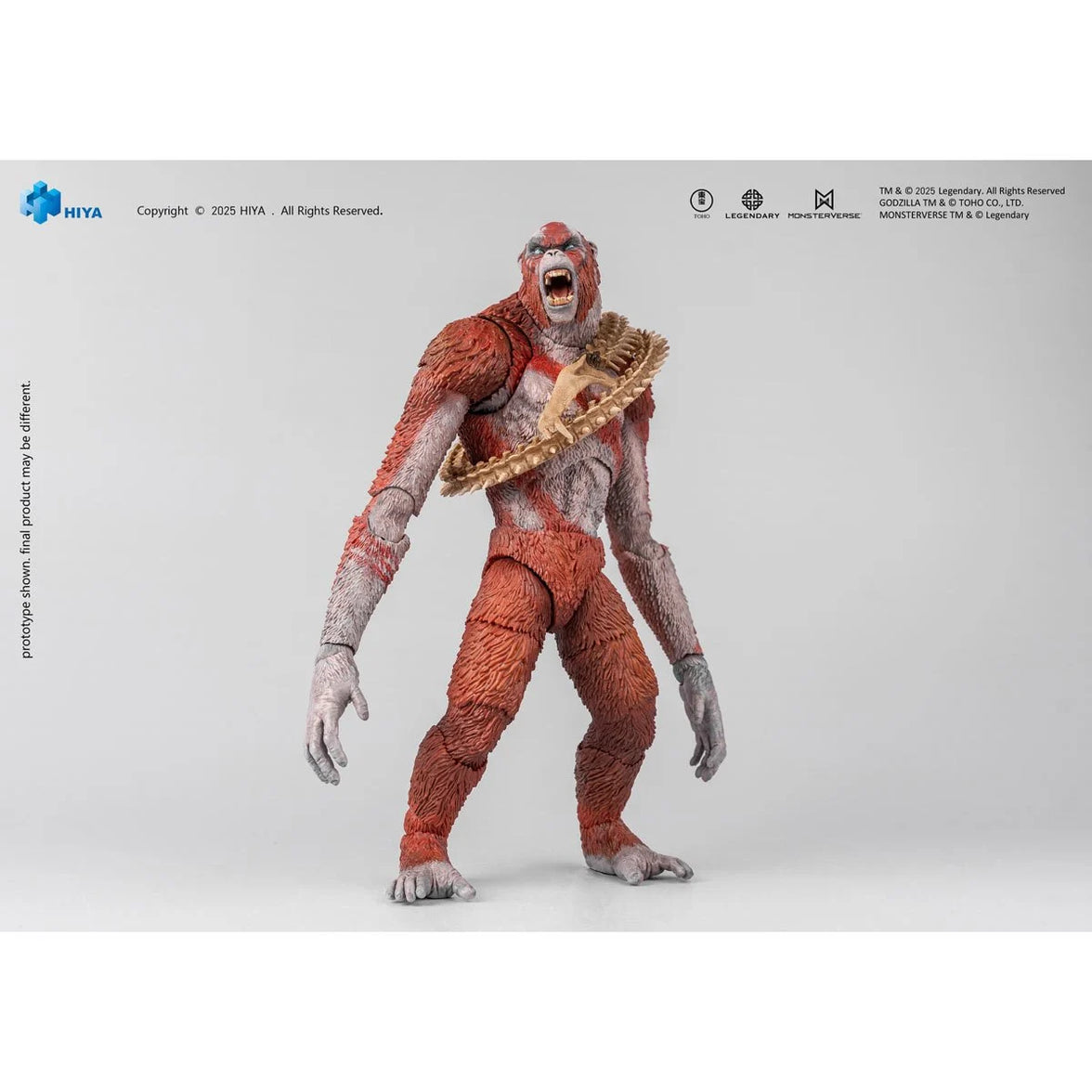 Skar King Godzilla x Kong The New Empire Exquisite Basic Series 6-Inch Action Figure by Exquisite posed roaring with whip accessory