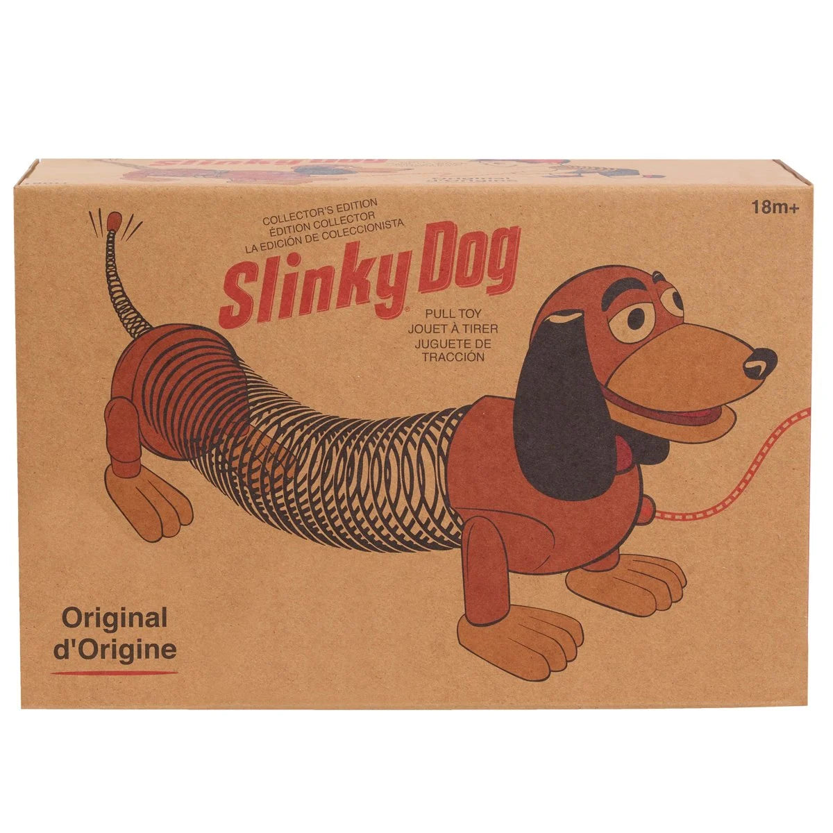 Slinky Dog Retro Slinky Toy Story Classic Pull Toy by Just Play new in box collectible packaging front view