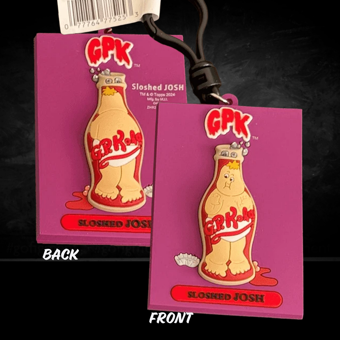 Garbage Pail Kids Series 4 3D Figural Foam Bag Clip Monogram U-Pick Your Choice with Sloshed Josh character by Go Figment