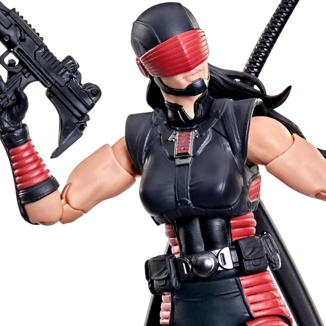 Snake Eyes (Dawn Moreno) Action Figure "197" G.I. Joe Classified Series 6 inch Action Figure by Hasbro holding a weapon.