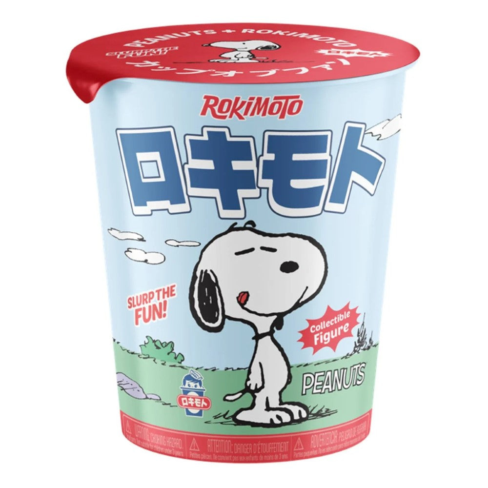Peanuts Rokimoto Wave 2 Cup vinyl figure Slurprise Edition featuring Snoopy by Go Figment in collectible packaging