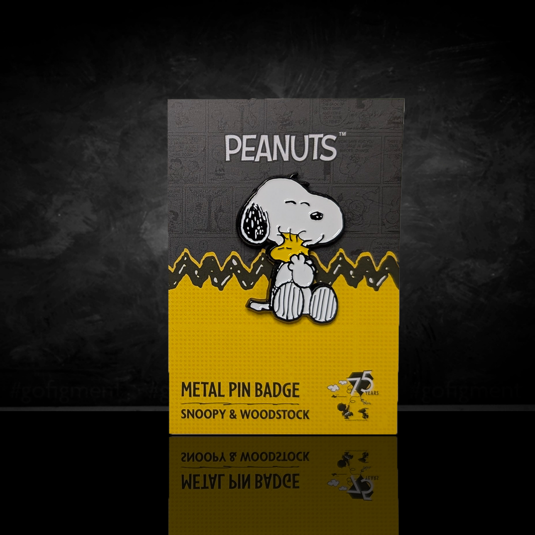Peanuts Snoopy 75th Anniversary Pin Badge Collection U-Pick Snoopy and Charlie Brown by K-Wonderland metal pin badge design