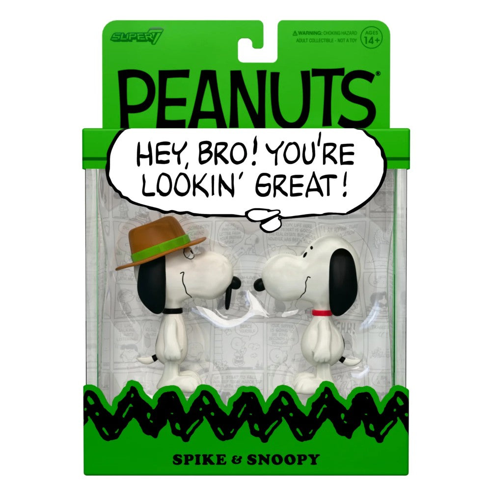 Snoopy & Spike – Peanuts ReAction Figures 2‑Pack Super7 U‑Pick Action Figure Set new in box collectible 3.75 inch scale