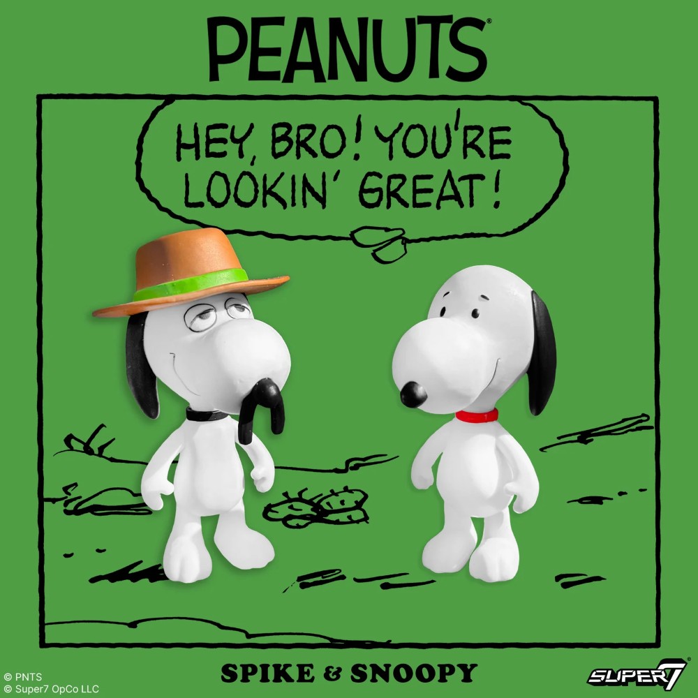 Snoopy & Spike – Peanuts ReAction Figures 2‑Pack Super7 U‑Pick Action Figure Set new in box collectible scale 3.75 inches