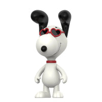 Snoopy Heart Eyes - ReAction Figures 3.75" from Charles M. Schulz's Peanuts by Super7 with heart-shaped sunglasses