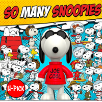 So Many Snoopies To Pick From 1:18 Scale: 3.75" Action Figure U-PICK featuring Peanuts Snoopy by Go Figment