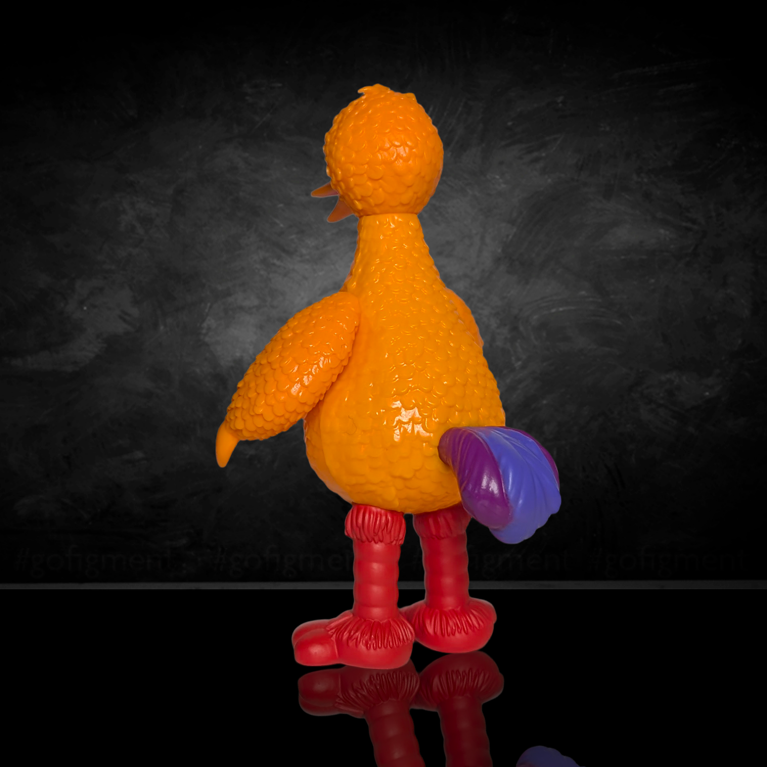 Sesame Street Blind Box Wave 5 U-PICK - Big Birds From Around The World figure by Go Figment in 1:18 scale, back view collectible toy