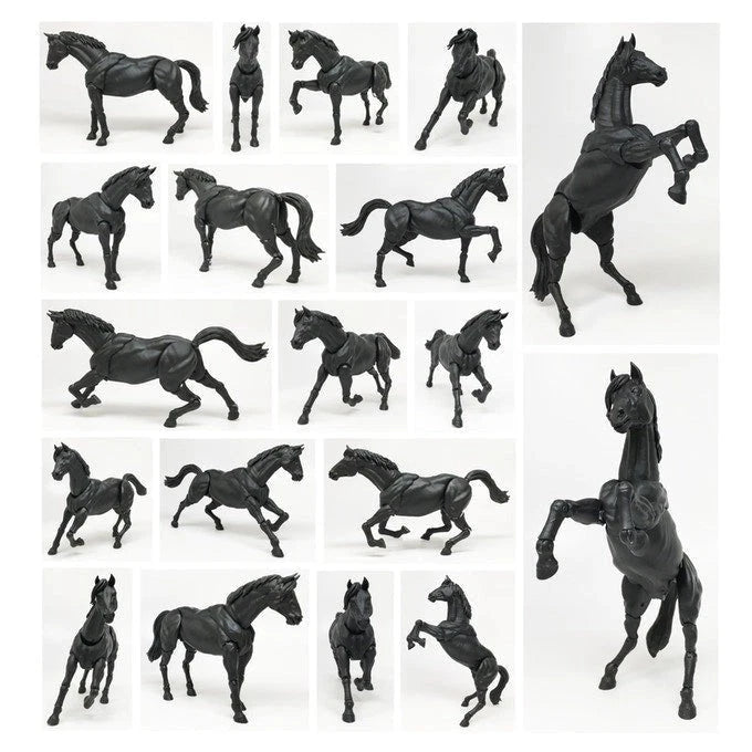 Mighty Steeds Socks the Horse 1:18 Scale Vitruvian HACKS Compatible NIB horse figure posed in multiple dynamic stances by Boss Fight Studio Llc