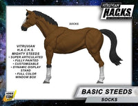 Mighty Steeds Socks the Horse 1:18 Scale Vitruvian HACKS Compatible NIB by Boss Fight Studio Llc with articulation and paint details