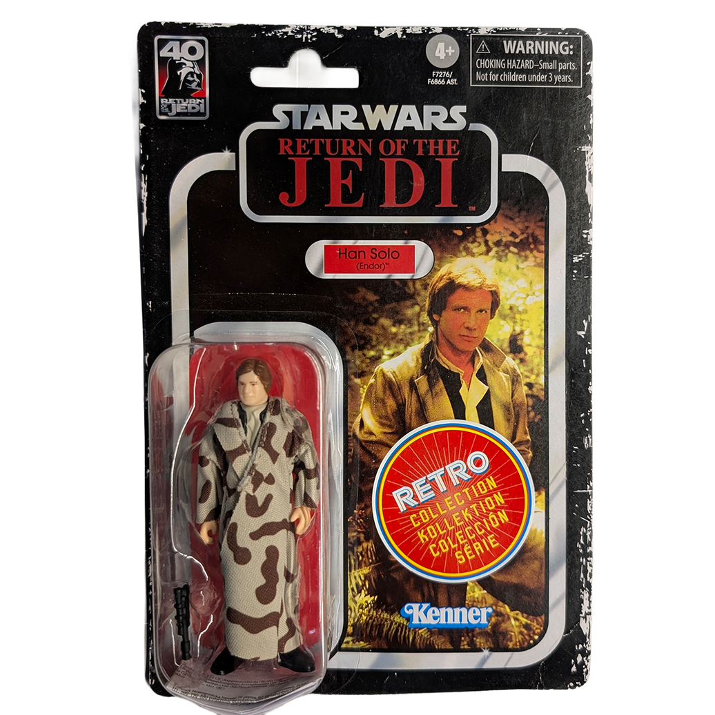 Han Solo (Endor) Star Wars Retro Collection Action Figure In Case by Kenner