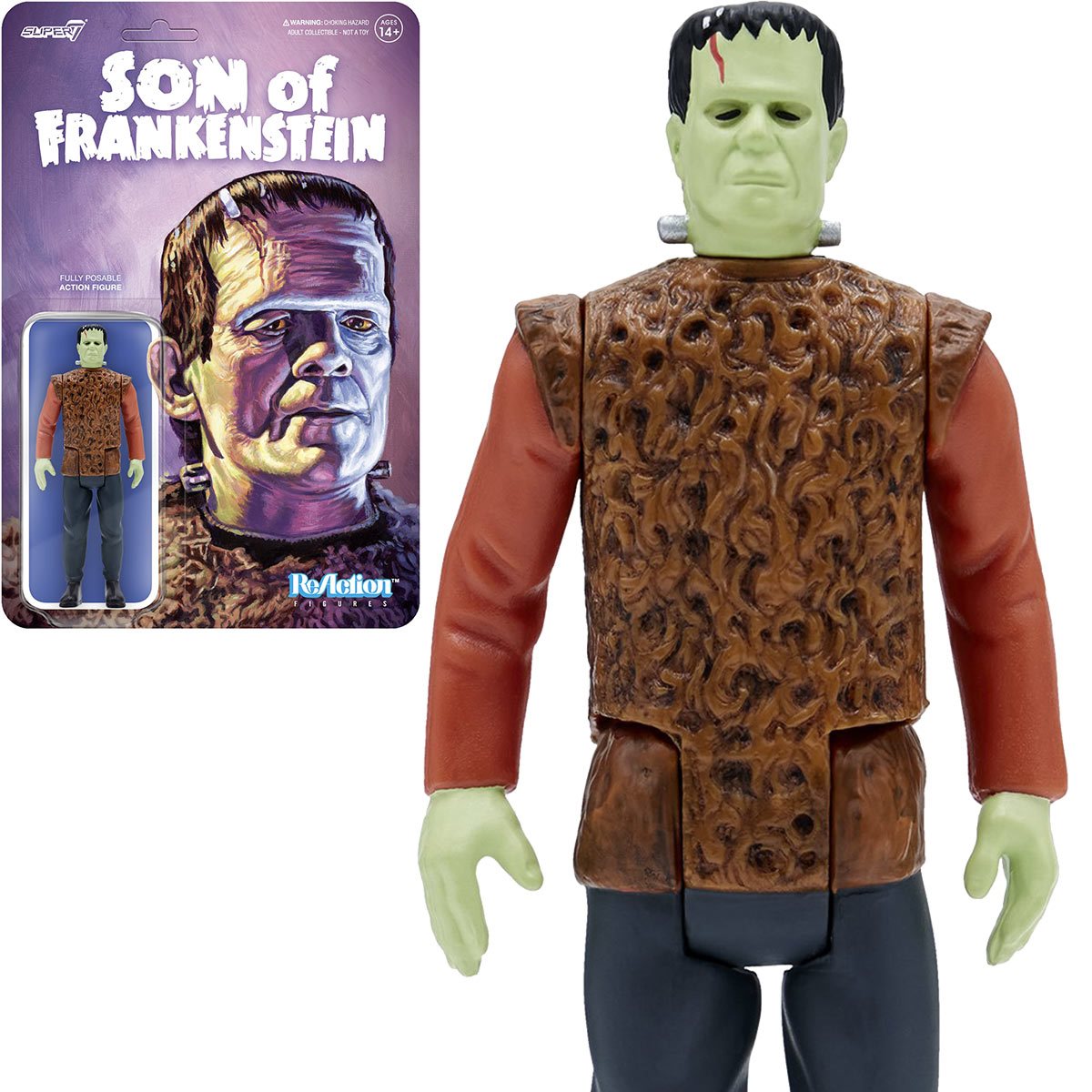 Universal Monsters Son of Frankenstein The Monster 3 3/4-Inch ReAction Figure by Super7
