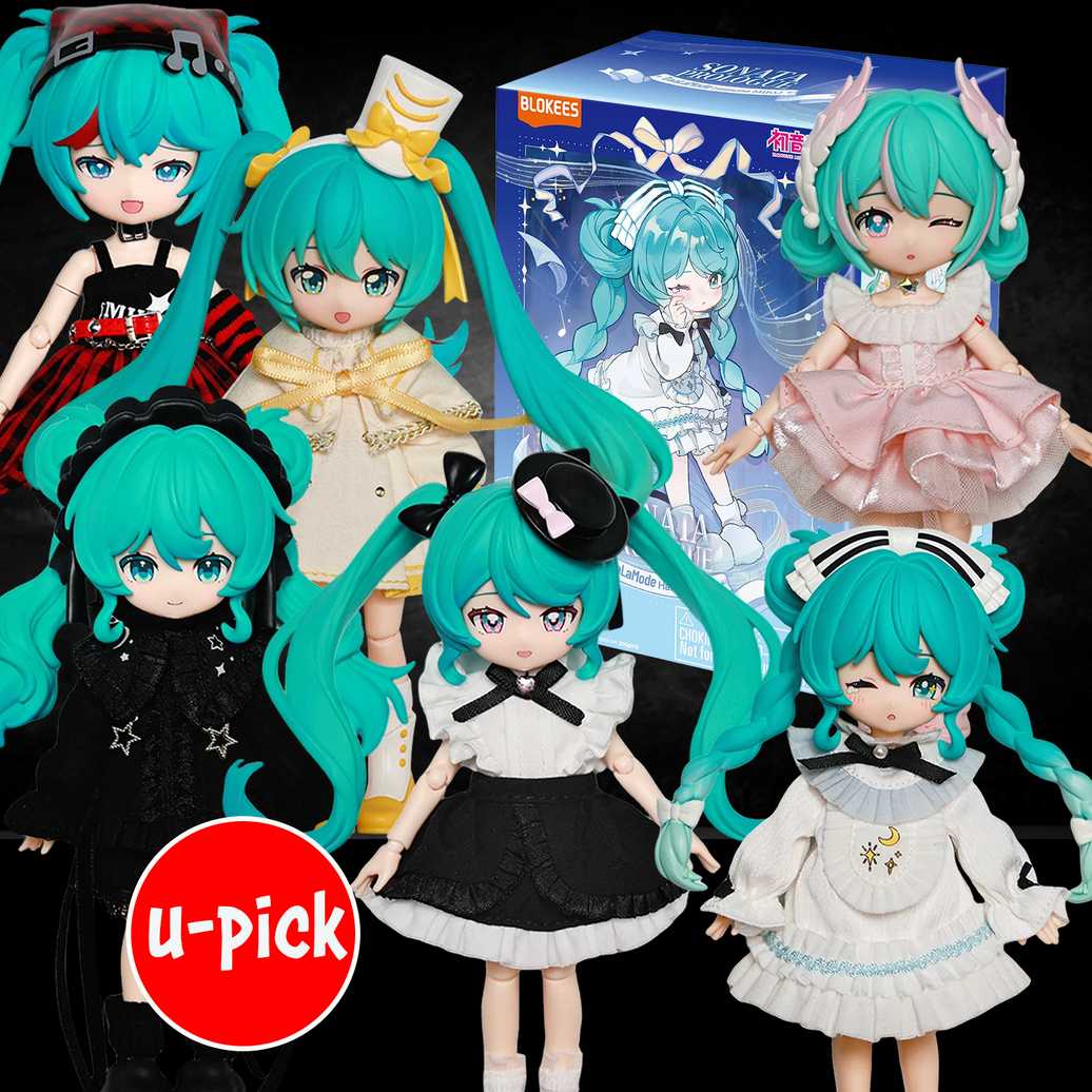 Hatsune Miku DaaLaMode Series U-PICK Sonata Prologue Blokees Model Kit by Blokees, new in box collectible figure sets