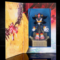 Shadow the Hedgehog Collector's Edition Action Figure – 6in Customizable & Highly Articulated by Jakks Pacific in open collectible box