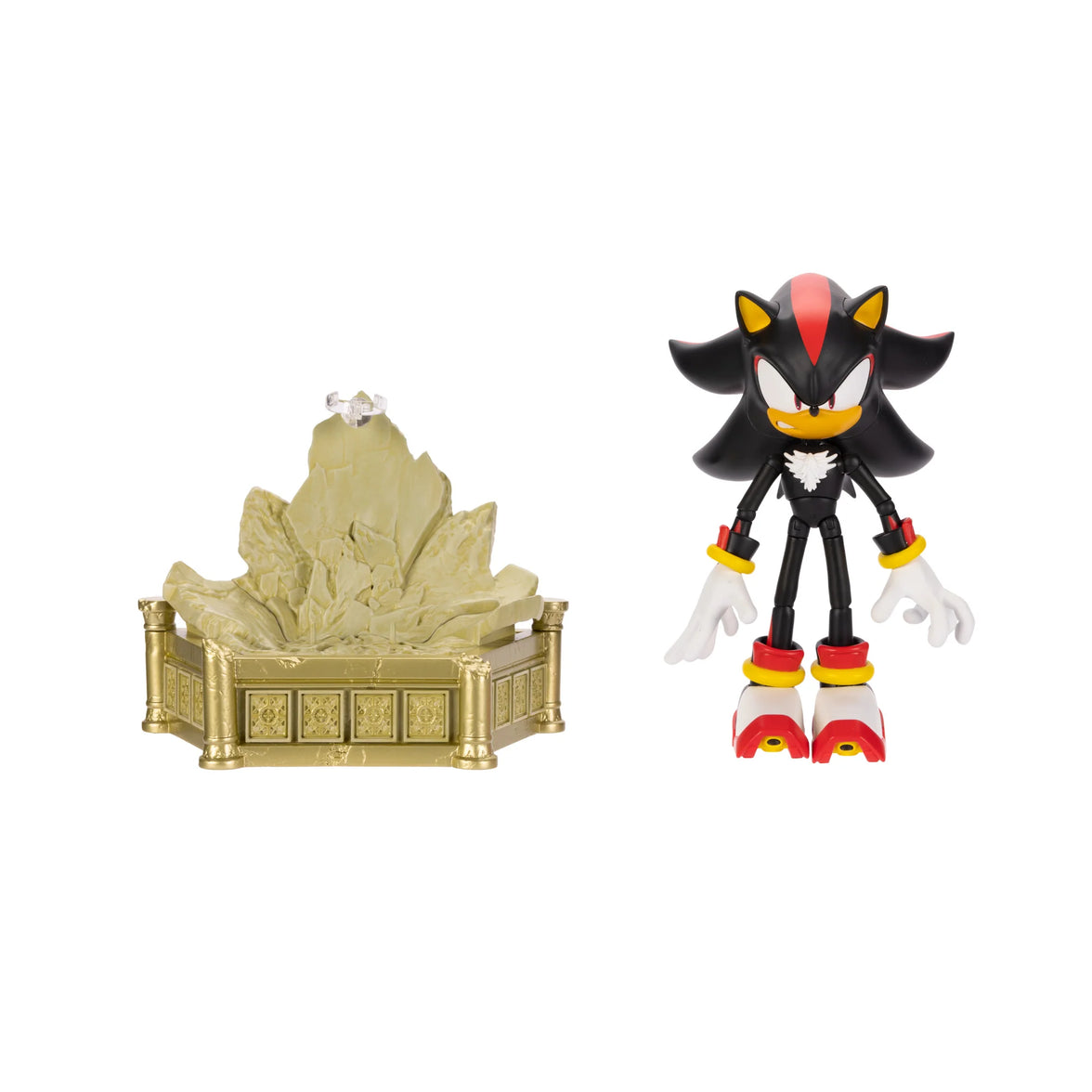 Shadow the Hedgehog Collector's Edition Action Figure – 6in customizable, highly articulated by Jakks Pacific with display base accessory
