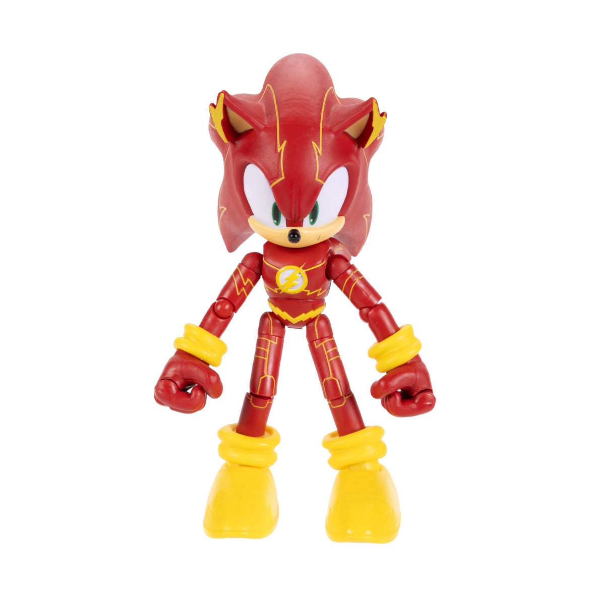 DC x Sonic the Hedgehog 5" Sonic as The Flash Action Figure by Go Figment, new in box, 5-inch scale collectible