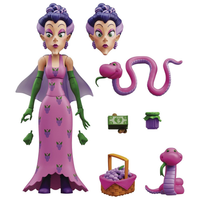Boss Fight Studio Llc Sour Grapes deluxe villain figure with purple hair, green gloves, cape, and multiple accessories