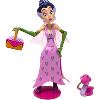 Boss Fight Studio Llc Sour Grapes villain figure in pink dress with green gloves holding basket and pink snake accessory