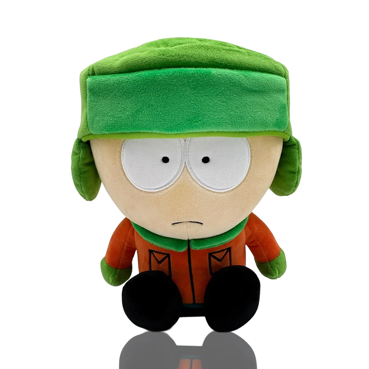 South Park Kyle 9-Inch Plush by Youtooz featuring detailed green hat and orange jacket collectible toy.