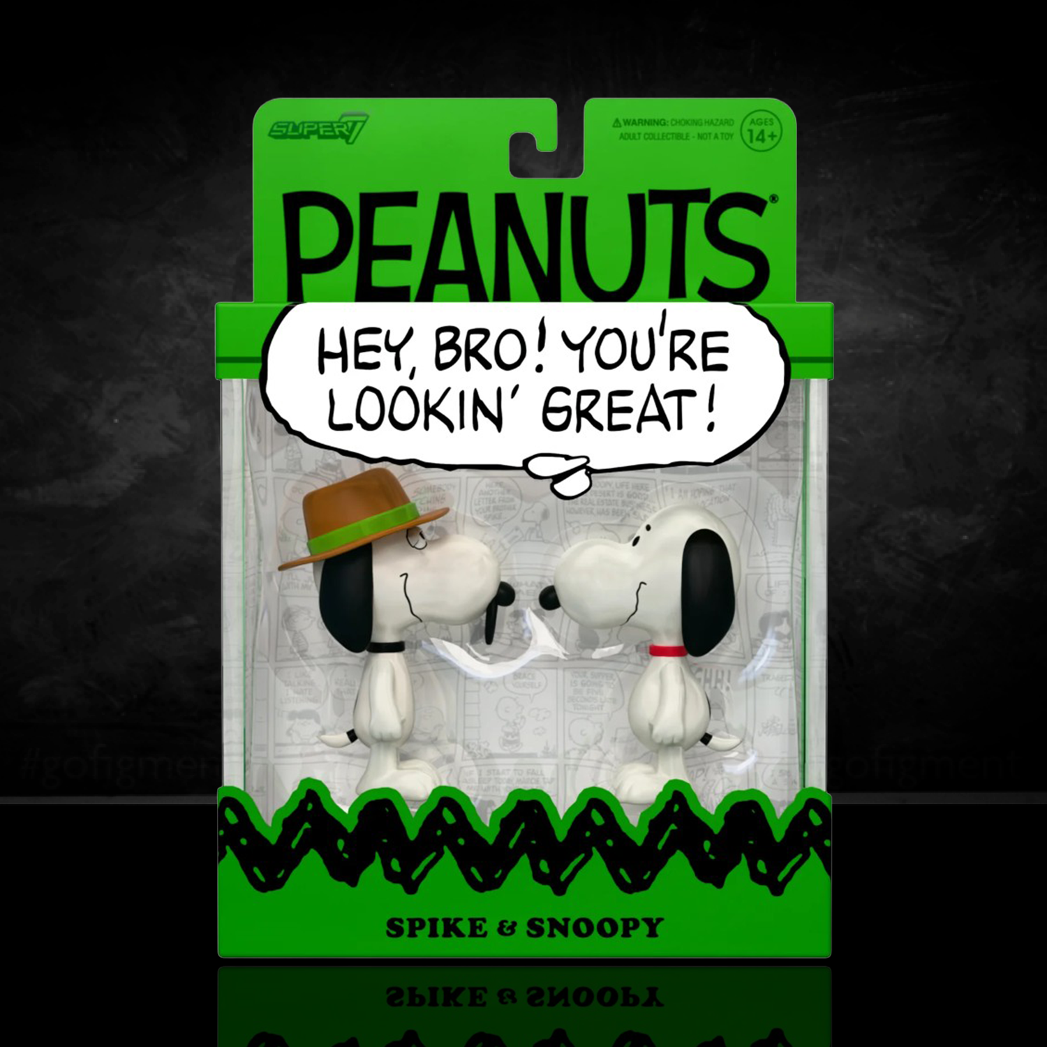 Snoopy & Spike – Peanuts ReAction Figures 2‑Pack Super7 U‑Pick Action Figure Set new in box collectible set
