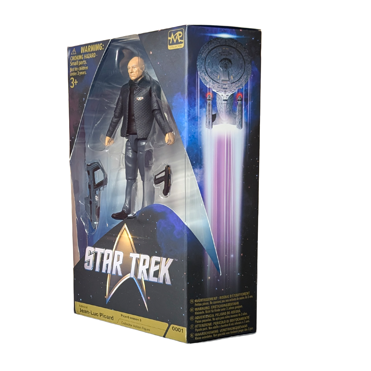 Admiral Picard Star Trek Picard Season 3 Action Figure by Master Replicas 4.5" in packaging