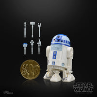 R2-D2 (Artoo-Detoo) Star Wars The Black Series Droids Action Figure by Hasbro with accessories and collectible coin
