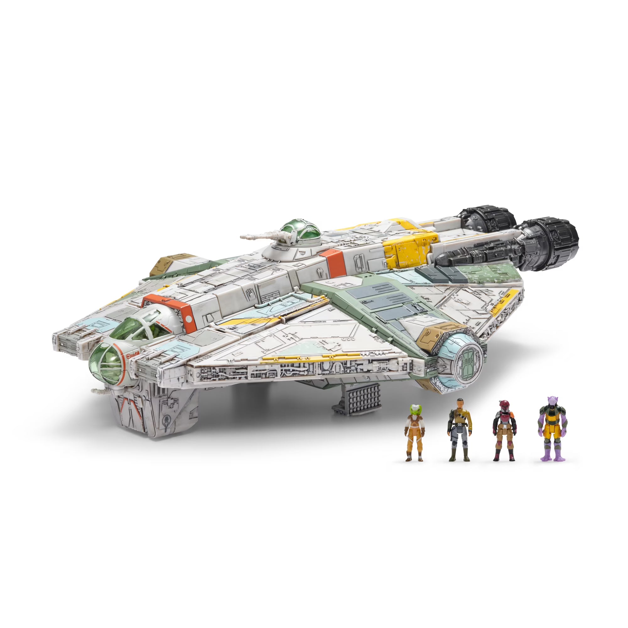 Star Wars Micro Galaxy Ghost 15" Vehicle Lights Sounds 4 Figures Rebels New by Disney collectible toy set