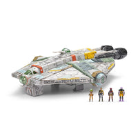 Star Wars Micro Galaxy Ghost 15" Vehicle Lights Sounds 4 Figures Rebels New by Disney collectible toy set