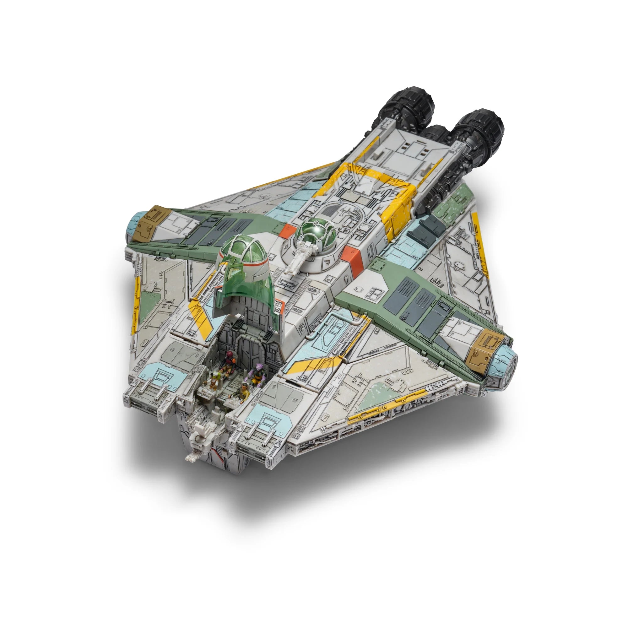 Star Wars Micro Galaxy Ghost 15" Vehicle Lights Sounds 4 Figures Rebels New by Disney collectible ship