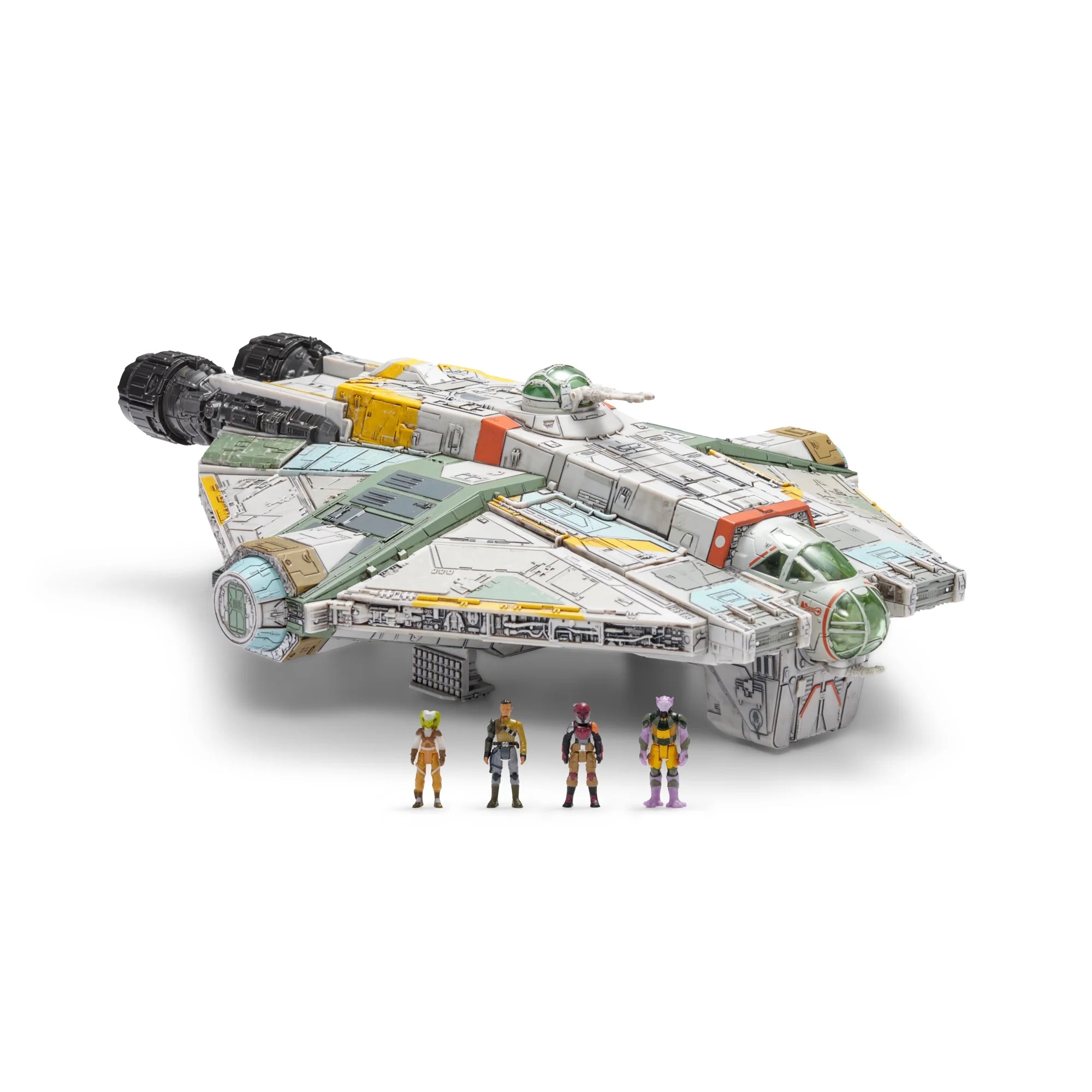 Star Wars Micro Galaxy Ghost 15" Vehicle Lights Sounds 4 Figures Rebels New by Disney collectible toy set