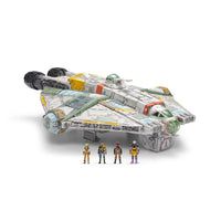 Star Wars Micro Galaxy Ghost 15" Vehicle Lights Sounds 4 Figures Rebels New by Disney collectible toy set