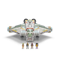 Star Wars Micro Galaxy Ghost 15" Vehicle Lights Sounds 4 Figures Rebels New by Disney collectible set
