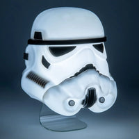 Star Wars Stormtrooper Mask Light - Wall Mountable LED Galactic Empire Lamp by Paladone illuminated in white and black design