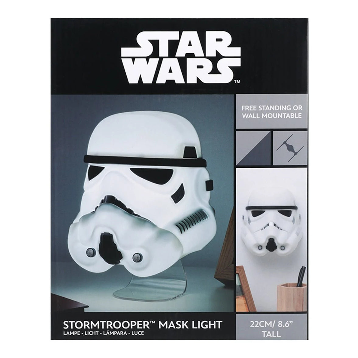 Star Wars Stormtrooper Mask Light - Wall Mountable LED Galactic Empire Lamp by Paladone in collectible display packaging