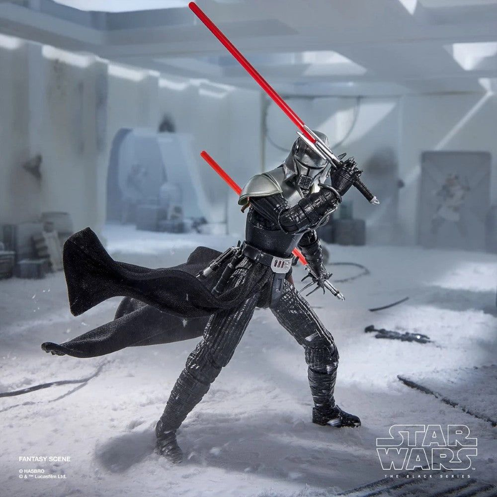 Lord Starkiller 1:12 Scale 6" Star Wars The Force Unleashed Action Figure by Hasbro wielding dual red lightsabers