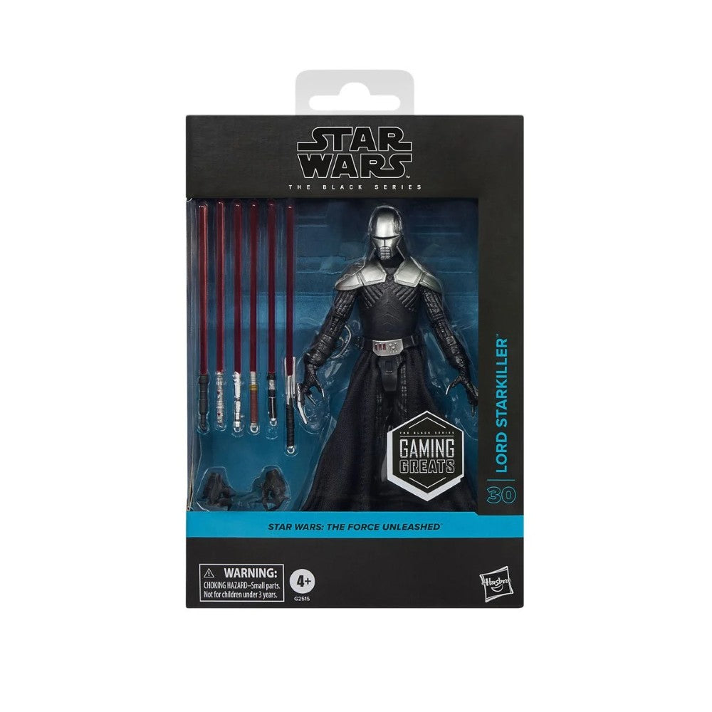 Lord Starkiller 1:12 Scale 6" Star Wars The Force Unleashed Action Figure by Hasbro in collectible packaging.