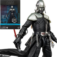 Lord Starkiller 1:12 Scale 6" Star Wars The Force Unleashed Action Figure by Hasbro in black armor with helmet and accessories.