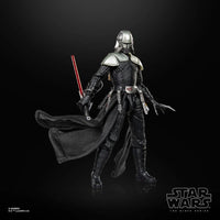 Lord Starkiller 1:12 Scale 6" Star Wars The Force Unleashed Action Figure by Hasbro in detailed black armor with red lightsaber.