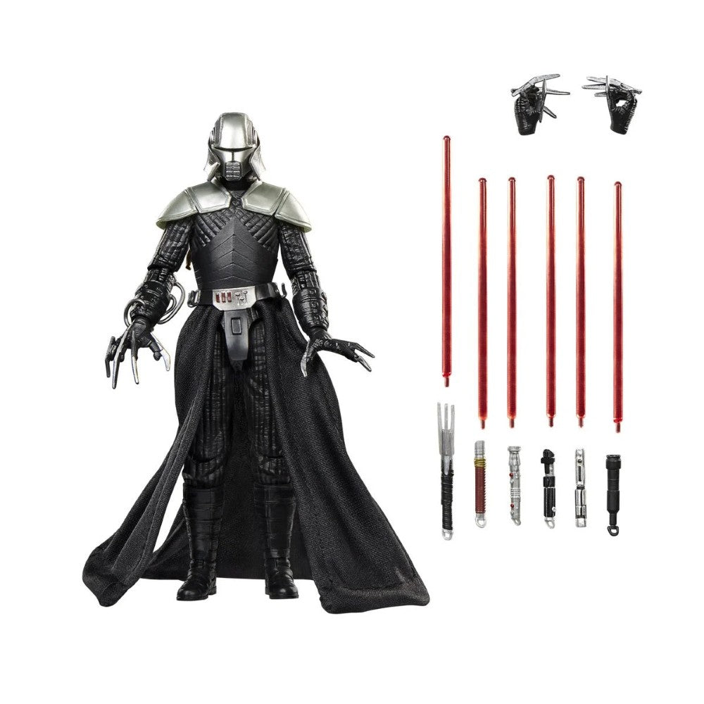 Lord Starkiller 1:12 Scale 6" Star Wars The Force Unleashed Action Figure by Hasbro with weapons and hand accessories.
